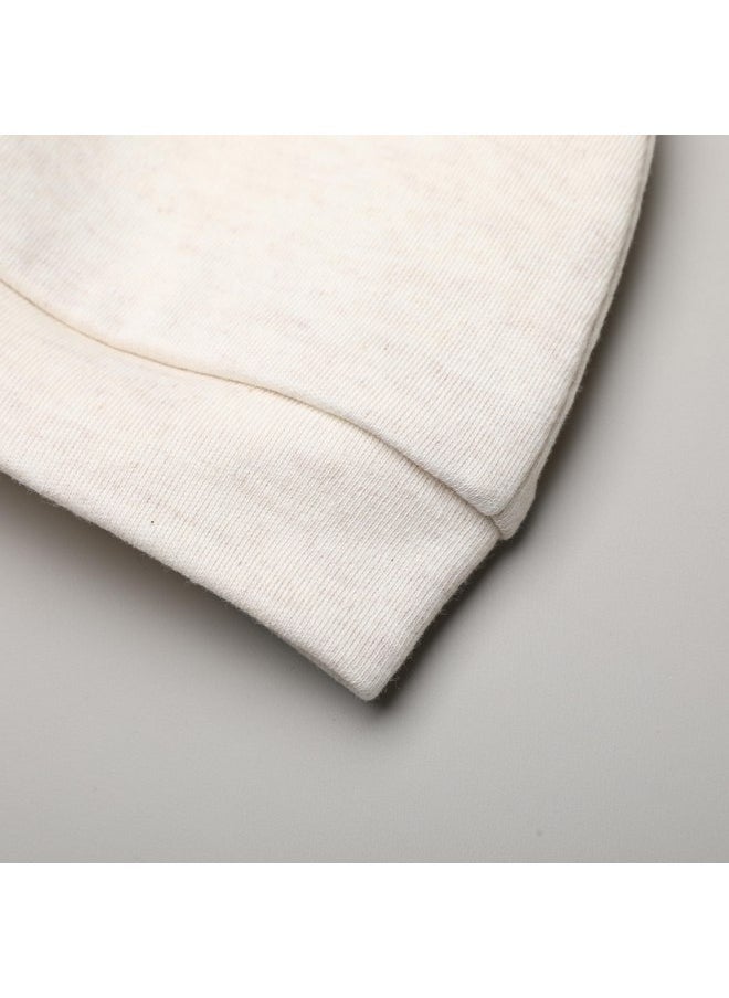 Owlivia Organic Newborn Knot Hats, Hospital Baby Beanies, Unisex Infant Caps, 3-Pack (Newborn, Mini Bears&Beige&Brown)