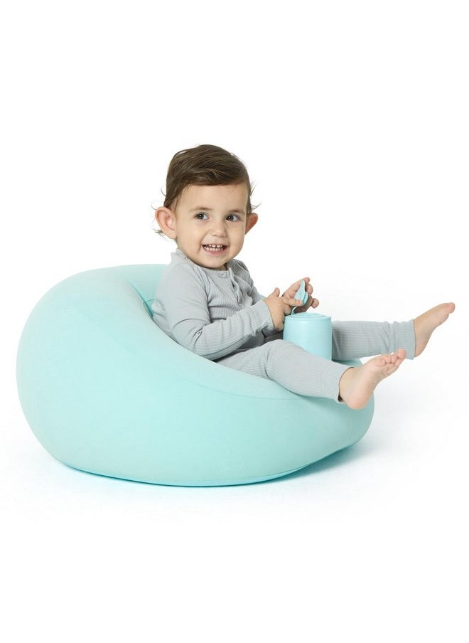 Baby Inflatable Seat for Babies 3-36 Months | Air Pump Built-in | Infant Back Support | Baby Sofa | Toddler Sitting Up Chair | Floor Seater | Ideal Baby Gift (Basket Color Flocking)