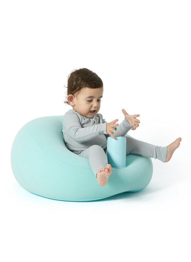 Baby Inflatable Seat for Babies 3-36 Months | Air Pump Built-in | Infant Back Support | Baby Sofa | Toddler Sitting Up Chair | Floor Seater | Ideal Baby Gift (Basket Color Flocking)