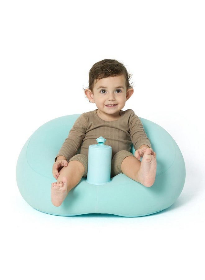 Baby Inflatable Seat for Babies 3-36 Months | Air Pump Built-in | Infant Back Support | Baby Sofa | Toddler Sitting Up Chair | Floor Seater | Ideal Baby Gift (Basket Color Flocking)