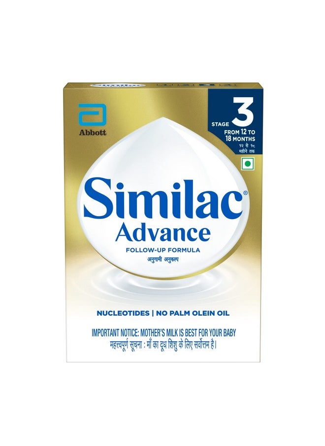 Similac Infant Advance Stage 3 Follow-Up Formula Powder, From 12 To 18 Months, 400G Box, With Immunity Building Nucleotides At Tpan Level