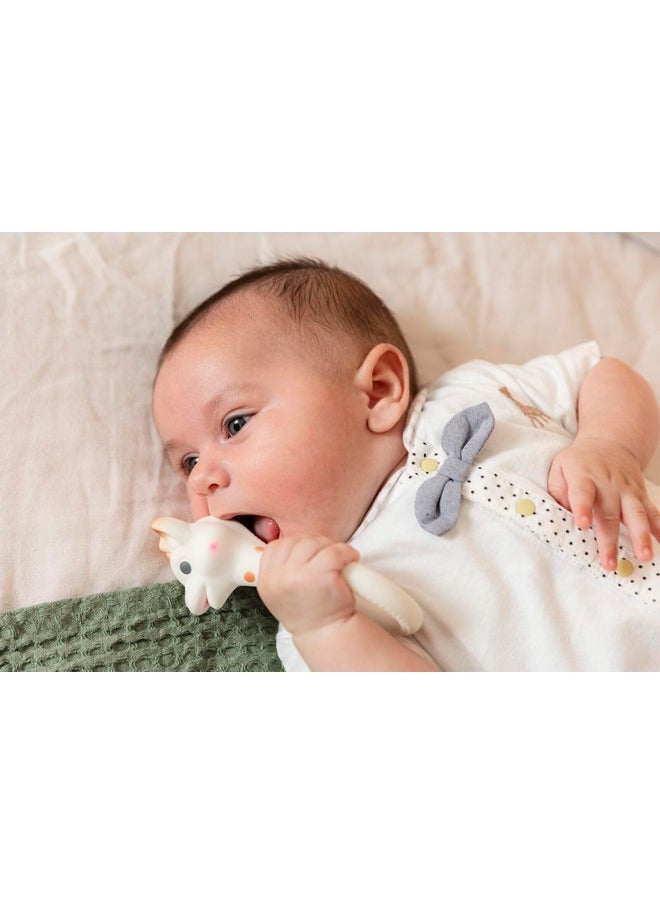 Sophie La Girafe So Pure Ring Teether - 100% Natural Rubber teether for Babies from 0 Month to 12 Months - BPA Free