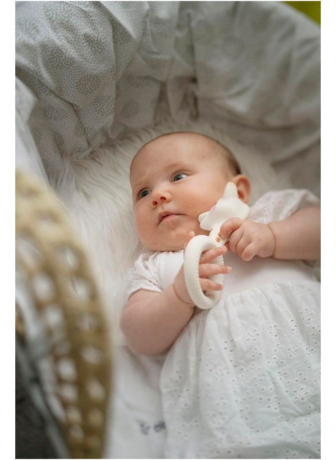 Sophie La Girafe So Pure Ring Teether - 100% Natural Rubber teether for Babies from 0 Month to 12 Months - BPA Free