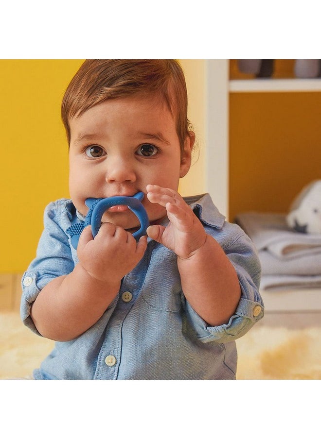 b.Box Silicone Wrist Teether Fox Lullaby Blue