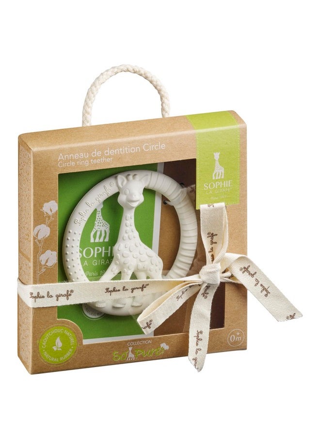Sophie la girafe Circle Teether From 0 Month From 100% Natural Rubber