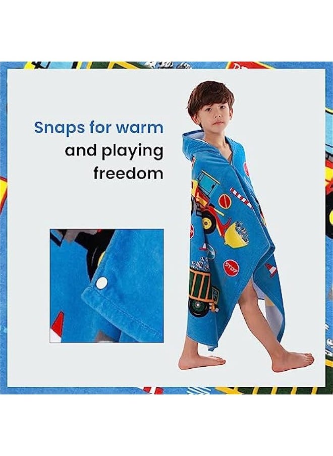 Beach towel children's hooded bath towel swimming bath absorbent towel cartoon boys and girls portable bathrobe