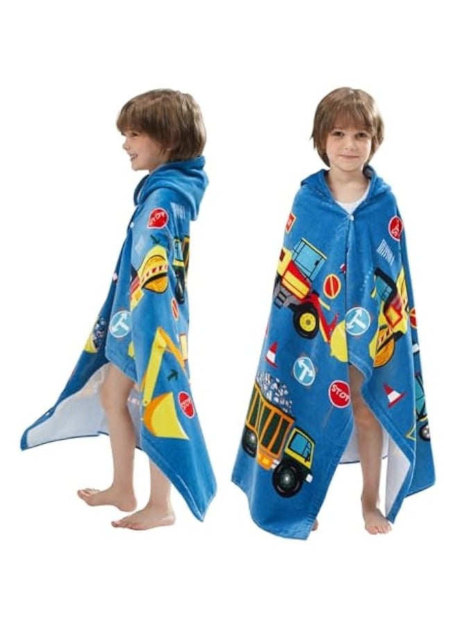 Beach towel children's hooded bath towel swimming bath absorbent towel cartoon boys and girls portable bathrobe