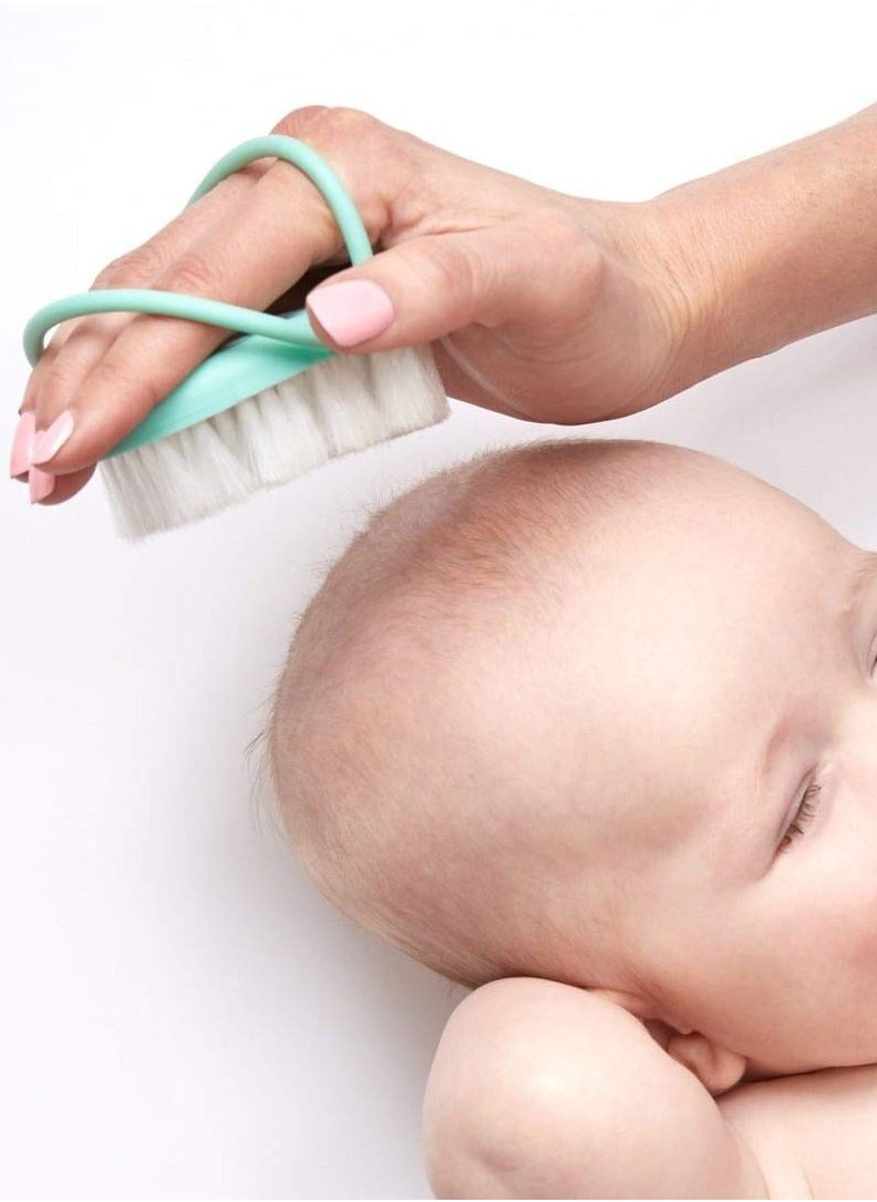 Head-Hugging Baby Hairbrush & Comb Set – Soft Bristles for Gentle Scalp Care, Cradle Cap Relief & Newborn Grooming – Ergonomic, No-Slip Grip for Easy Styling