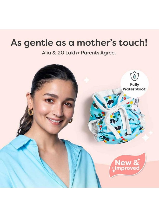 SuperBottoms Dry Feel Padded Langot - Pack of 3- Cotton Langot |Cloth Nappy |Langot with Gentle Elastics & a SuperDryFeel Layer on top (Day Dreamer Collection, Size 0 (Fits 0-5 kg))…