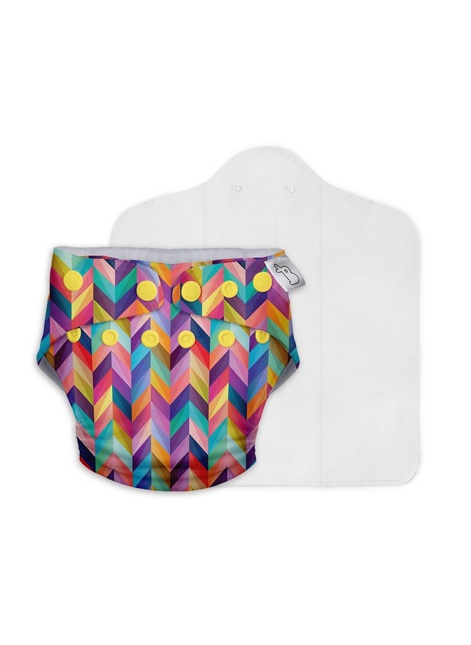 SuperBottoms Combo Pack of 2 UNO Reusable cloth diapers, washable cloth diaper (Only Shell)+3 Easy clean top sheets for baby 5-17 Kg