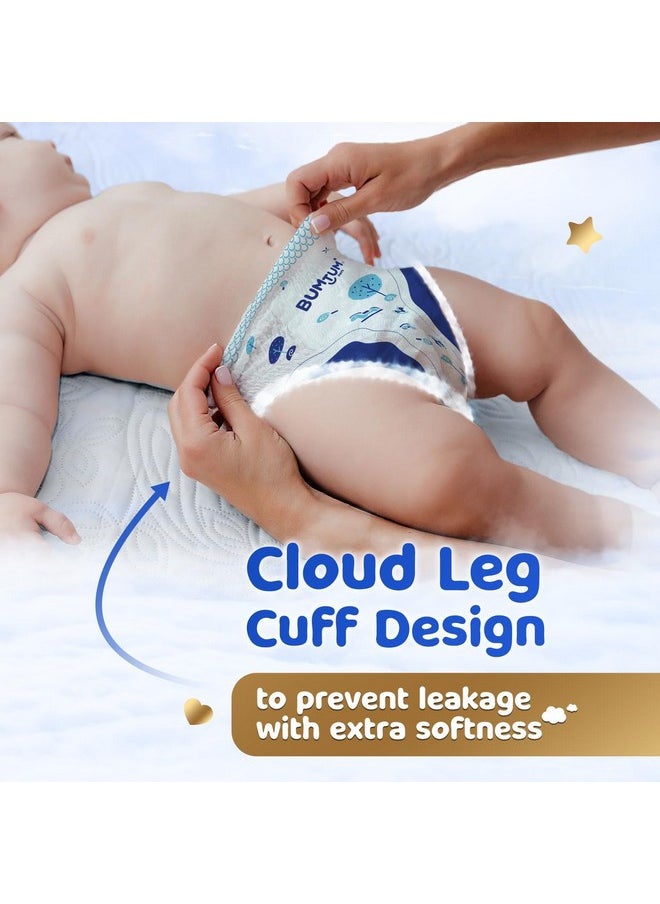 Bumtum Baby Diaper Pants, Small/S Size 40 Count, Double Layer Leakage Protection Infused With Aloe Vera, Cottony Soft High Absorb Technology