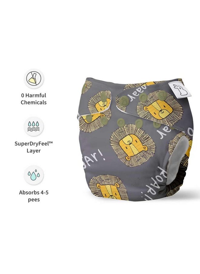 Superbottoms NEW UNO Freesize Cloth Diaper Set of 3| Cloth diaper for babies 3M to 3Y | Washable & Reusable cloth diaper | Comes with cloth diaper insert | 3 Diaper and 3 Organic cotton Soaker