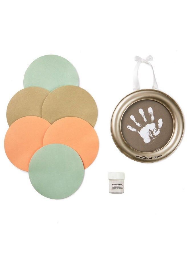 Hallmark Baby Handprint Frame Kit (Orange, Green, Brown) 