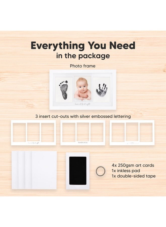 Inkless Baby Hand And Footprint Kit - Ink Pad for Baby Hand and Footprints,Dog Paw Print Kit,Dog Nose Print Kit,Clean Touch Newborn Print Kit,Baby Registry,Baby Shower Gifts,Girls,Boys (Alpine White)