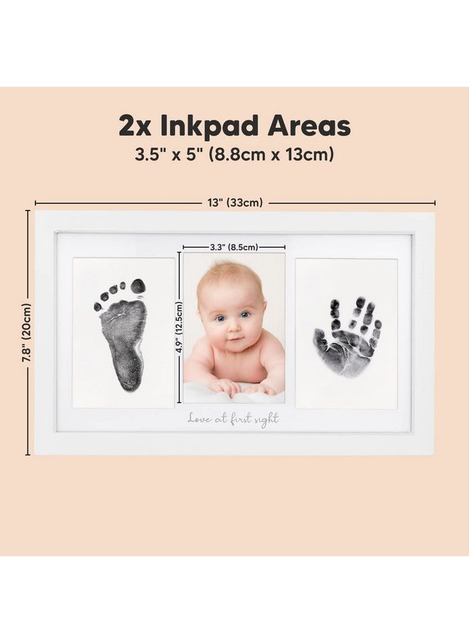 Inkless Baby Hand And Footprint Kit - Ink Pad for Baby Hand and Footprints,Dog Paw Print Kit,Dog Nose Print Kit,Clean Touch Newborn Print Kit,Baby Registry,Baby Shower Gifts,Girls,Boys (Alpine White)