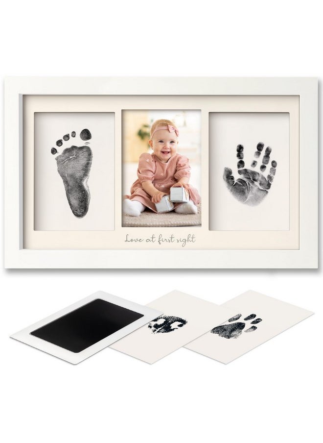 Inkless Baby Hand And Footprint Kit - Ink Pad for Baby Hand and Footprints,Dog Paw Print Kit,Dog Nose Print Kit,Clean Touch Newborn Print Kit,Baby Registry,Baby Shower Gifts,Girls,Boys (Alpine White)