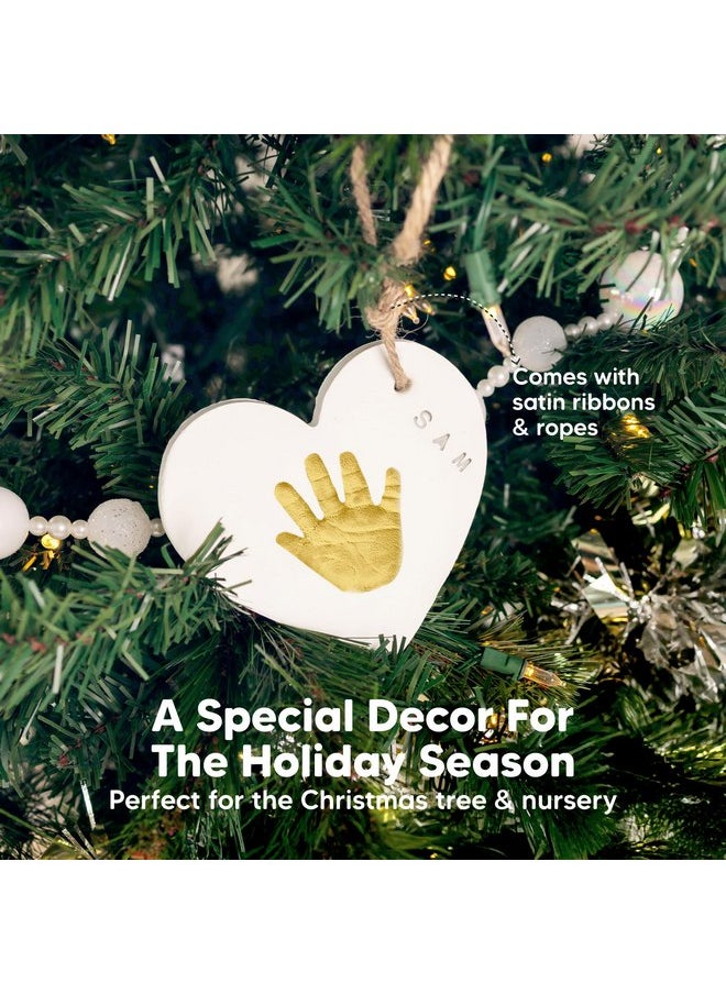 Baby Hand and Footprint Kit - Baby First Christmas Ornament, Personalized Baby Footprint Kit, Clay Baby Handprint Ornament Kit, Dog Paw Print Kit, DIY Baby Shower Gifts for Boys, Girls (with Love)