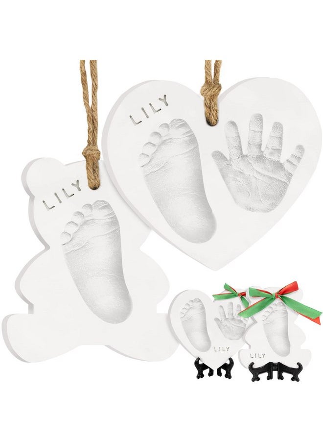 Baby Hand and Footprint Kit - Baby First Christmas Ornament, Personalized Baby Footprint Kit, Clay Baby Handprint Ornament Kit, Dog Paw Print Kit, DIY Baby Shower Gifts for Boys, Girls (with Love)
