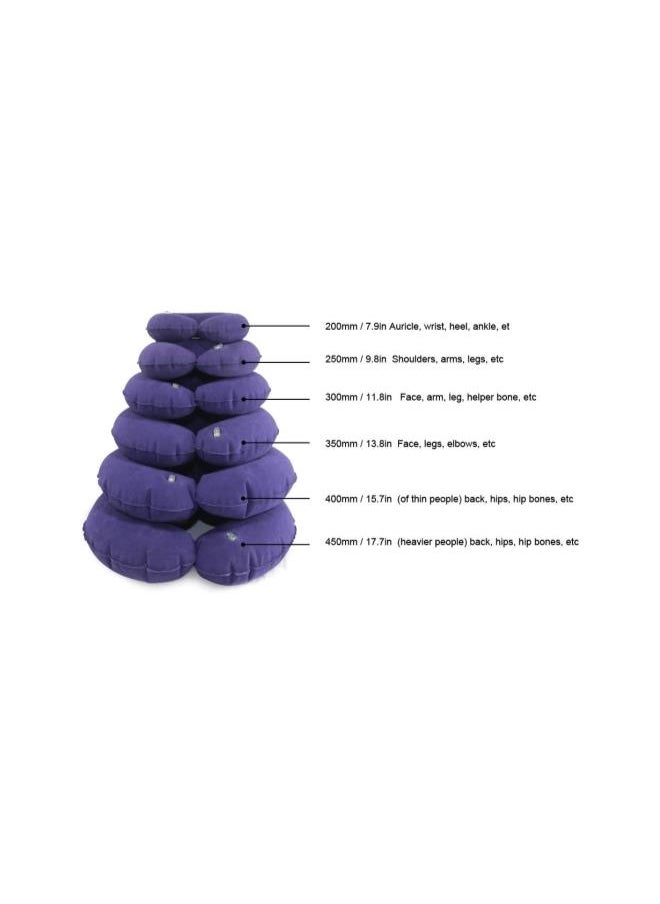 Inflatable Seat Cushions, Seat Cushions Orthopedic Ring Pillows, Hemorrhoid Treatment Bed Sores Pregnancy Tailbone Pain, with Inflatable Pump for Office Chair(R450)