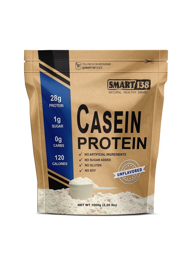 100% Pure Micellar Casein Protein, No Junk No Fillers - Cold Processed, Gluten-Free, Rbst/Rbsh-Free, Non-Gmo, Usa, Keto, Zero Carb, Natural Bcaas (1000G / 2.2Lbs, Unflavored)