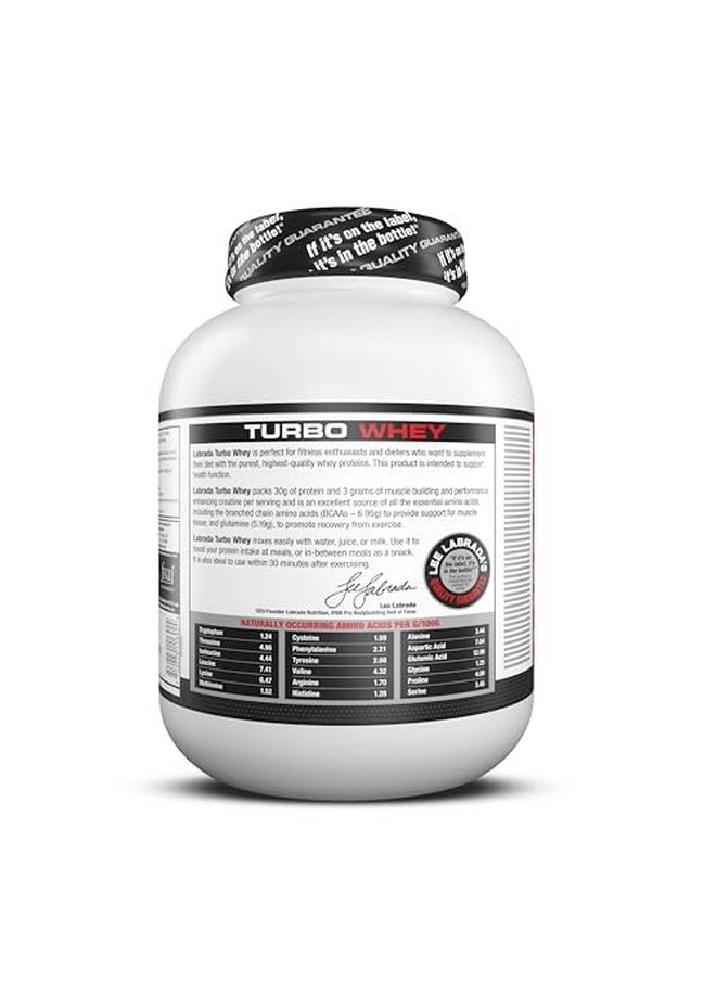 Turbo Whey (Whey Protein Isolate | Whey Protein Concentrate |3G Creatine | 30G Protein | 41 Servings) - (1.8Kg) (Café Brazil)