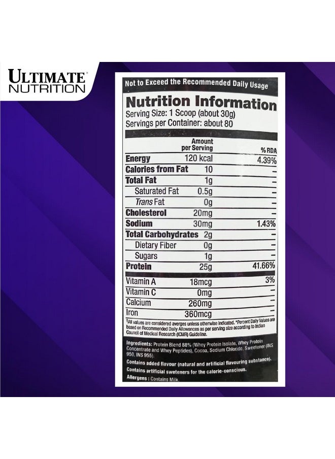 Prostar Whey Protein Powder, Low Carb Protein Shake With Bcaas, Blend Of Whey Protein Isolate Concentrate And Peptides, 25 Grams Of Protein, Keto Friendly, 5 Pounds, Chocolate Creme