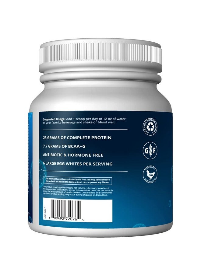 MRM Nutrition Egg White Protein | Vanilla Flavored | 23g Fat-Free Protein | with Digestive enzymes | Highest Biological Value | Clinically Tested | 20 Servings