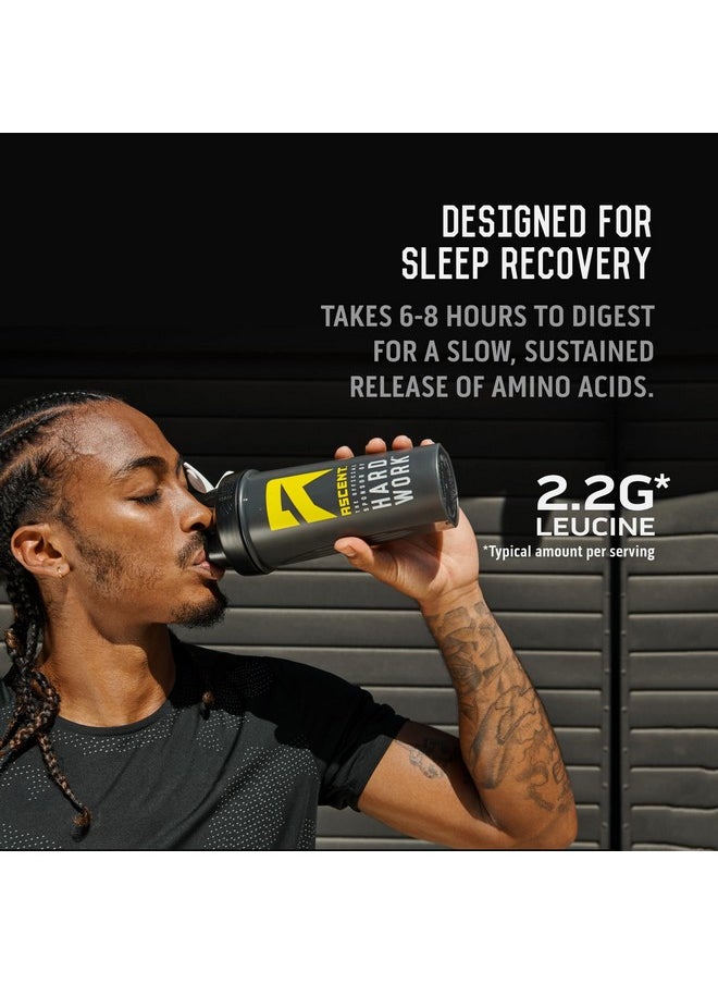 Ascent Casein Protein Powder - 25g Micellar Casein Powder with Zero Artificial Flavors & Sweeteners, Gluten Free, No Added Sugar, 4.9g BCAA, 2.2g Leucine - Chocolate Peanut Butter, 2 Pounds