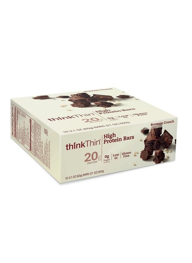 Think Products ThinkThin Bar Brownie Crunch - 10 Bars