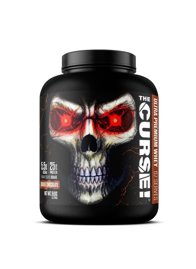 JNX SPORTS The Curse! Ultra Premium Whey Protein Powder Double Chocolate 5lb | 25g Protein Per Serve, Primary Source Whey Isolate