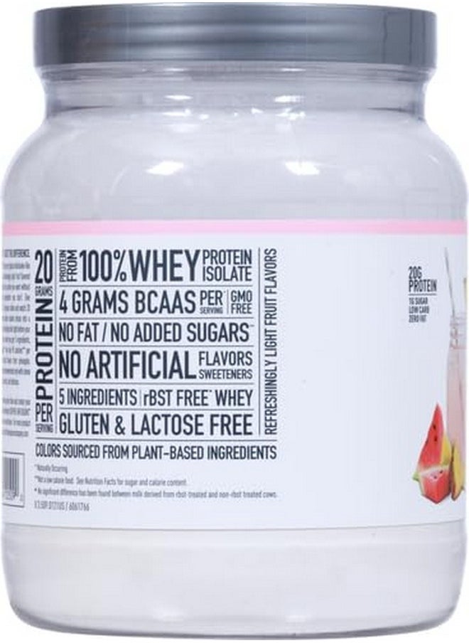 Isopure Protein Powder, Clear Whey Isolate Protein, Post Workout Recovery Drink Mix, Gluten Free with Zero Added Sugar, Infusions- Tropical Punch, 16 Servings