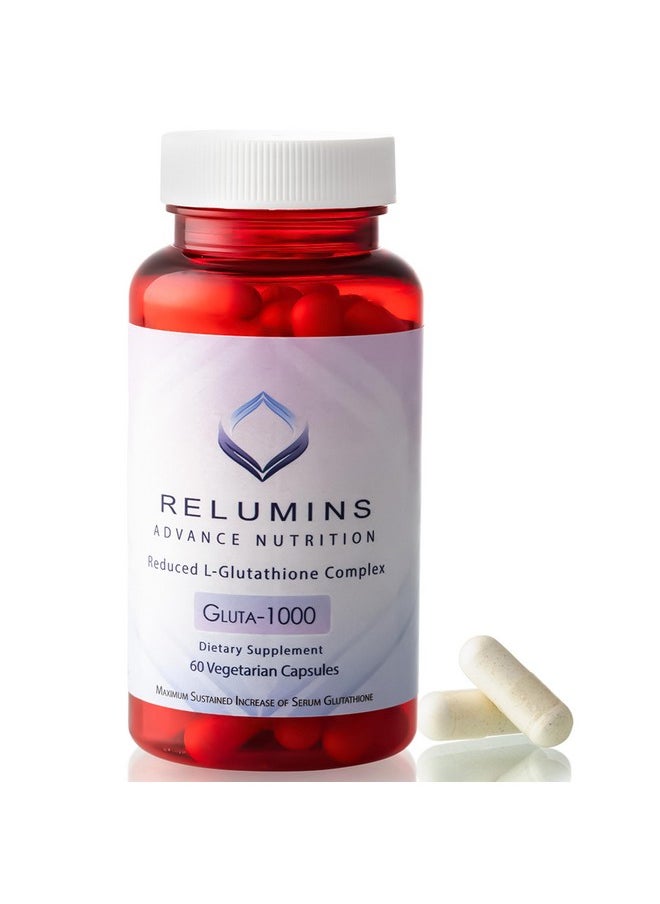 L Glutathione Supplement Complex - Reduced Glutathione 1000Mg Complex With Alpha Lipoic Acid & Rose Hips Glutathione Capsules For Nourished, Smoother & Brighter Skin, 60 Capsules