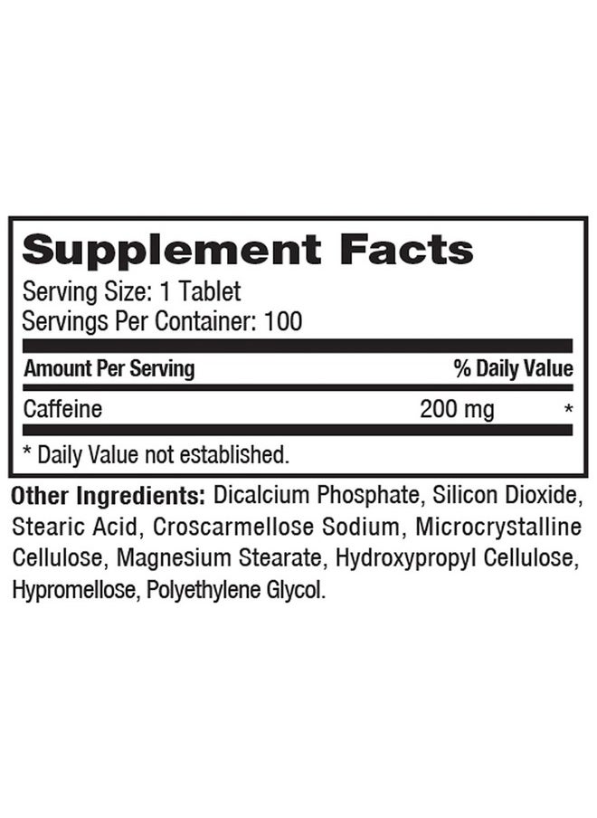 ProLab Caffeine Tablets 100 Count