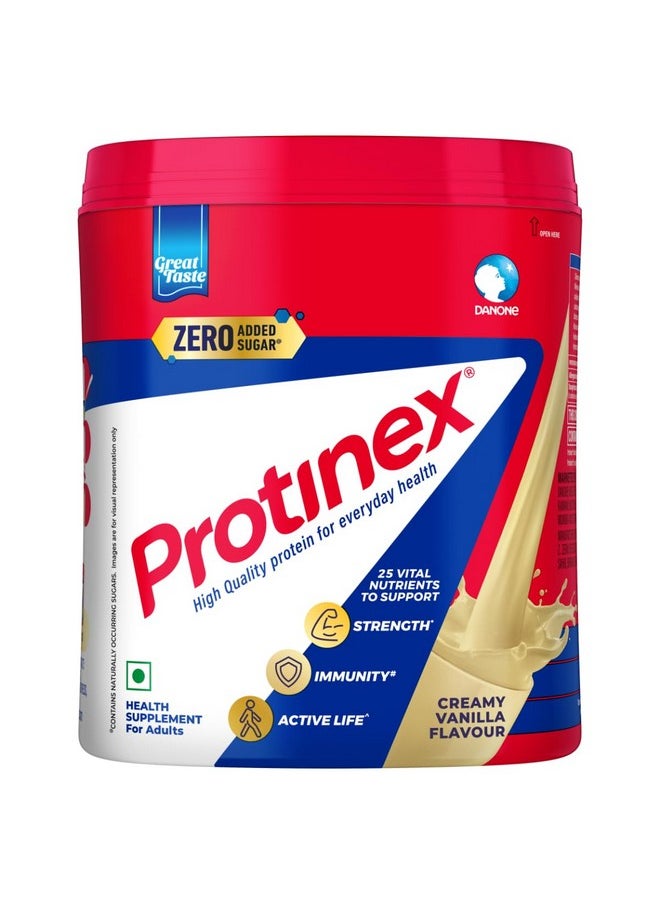 Health Supplement And Nutritional Protein Mix For Adults-(Creamy Vanilla, 400 Gms, Jar) With 25 Vital Nutrients To Support Strength, Immunity & Active Life