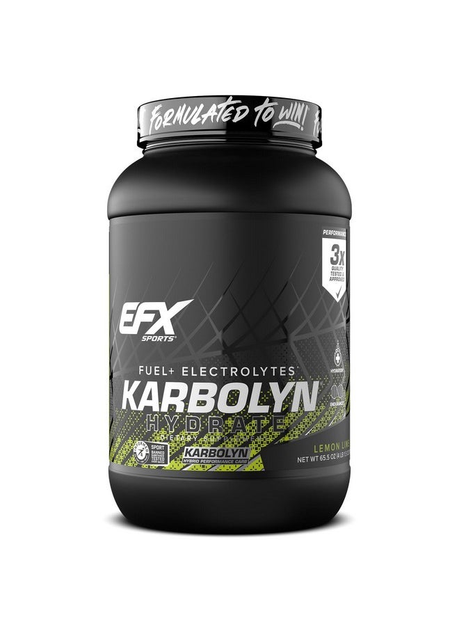 EFX Sports Karbolyn Hydrate | Carbohydrate Powder + Electrolytes | Sugar Free Sports Drink Mix | Fuel & Hydration | Stimulant Free | 66 Servings (Lemon Lime)