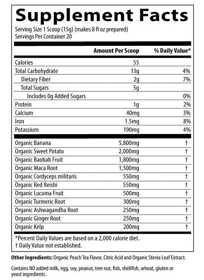 MRM Nutrition Organic Pre-Workout Powder | Island Fusion Flavored | Superfoods + 150mg Natural Caffeine + adaptogens | Clean Energy + Focus| Healthy Blood Flow | Vegan + Non-GMO | 20 Servings