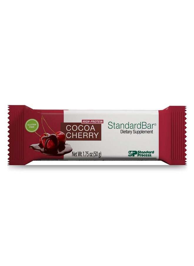 Standard Process Standardbar - Gluten-Free Protein Bar With Whole Food Formula Of Calcium, Potassium, And More - Vegetarian - 18 Bar Pack - Cocoa Cherry