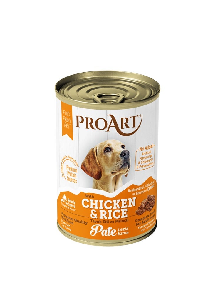 Proart Adult Dog Pate With Chicken 400g x12