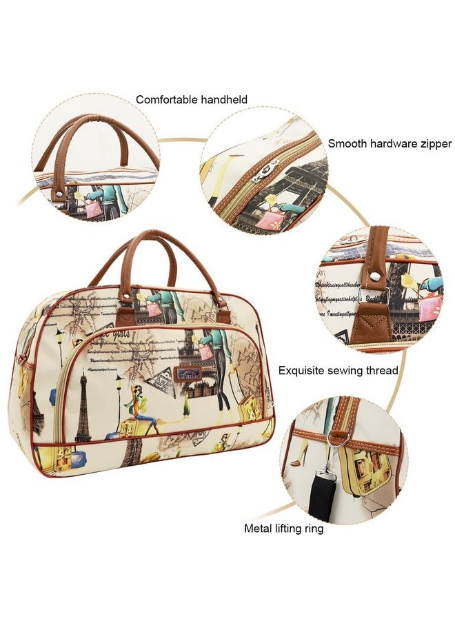 PALAY® Duffle Bags Travel Bags for Women PU Waterproof Large Travel Duffel Bag Carry on Shoulder Bag with Shoulder Strap Carry On Bag for Trip