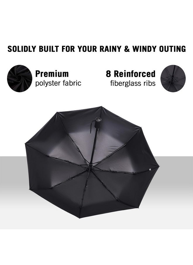 Giordano UV Protection Unisex Auto Open and Close Umbrella Use for Rain, Monsoon, Sunlight, Windproof Automatic Umbrella for Men and Women | Travel Sleeve, Cover | Regular Size