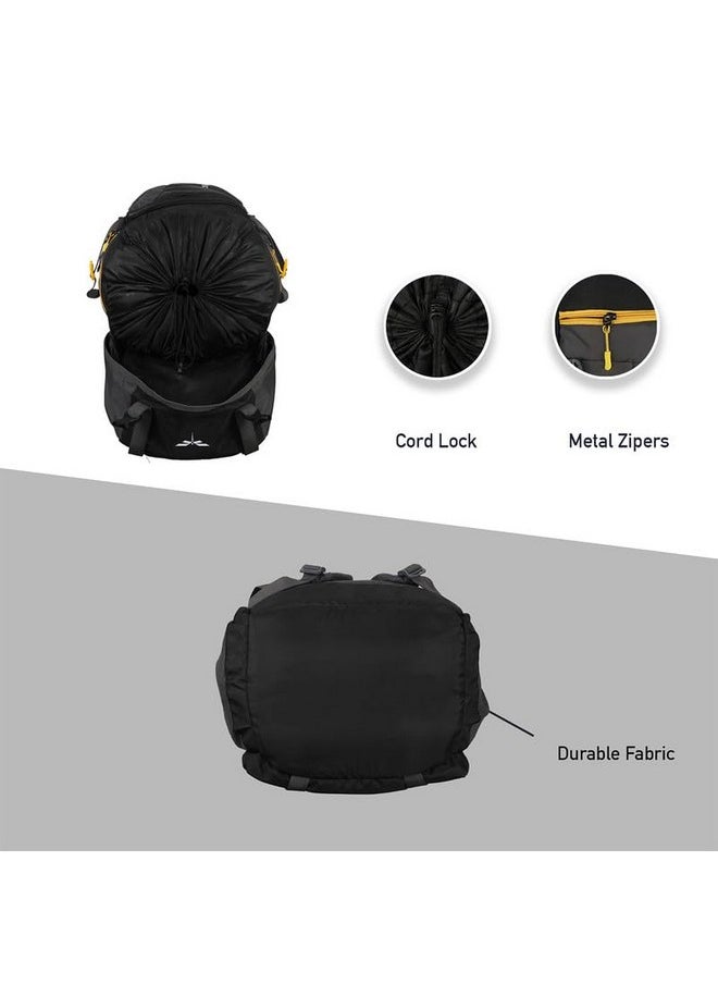 Impulse Rucksack bags 80 litres travel bag for men tourist bag for travel backpack for hiking trekking Bag for men camping Curve Black with 1 year Warranty