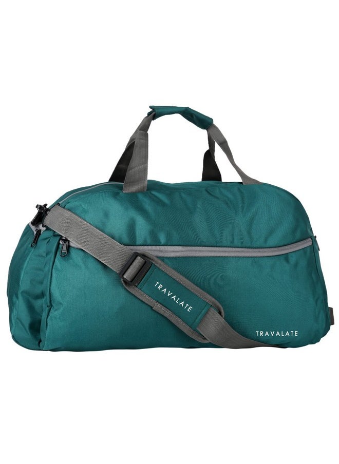 Travalate Polyester 45 L Multi Pocket Ultra Light Travel Duffle Bag Organizer for Men and Women (Turquoise Blue, 20 X 18 X 11 Inch)