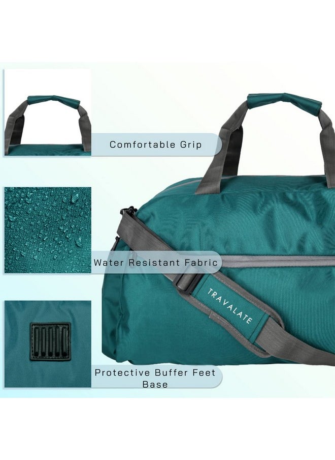 Travalate Polyester 45 L Multi Pocket Ultra Light Travel Duffle Bag Organizer for Men and Women (Turquoise Blue, 20 X 18 X 11 Inch)