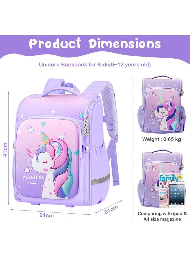PALAY® Unicorn Bags for Girls Stylish School Bags for Girls Durable Waterproof School Bags for Boys Kids 7-12 Years Old Large Capacity Cute Backpack for Girls Birthday Gift