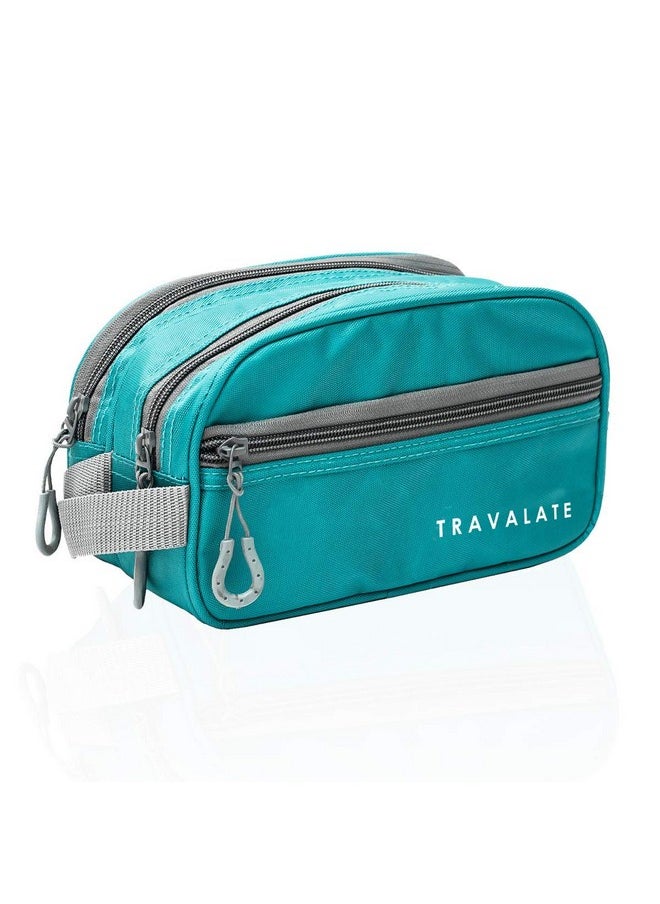 TRAVALATE Solid 9 Cms Cosmetic Pouch (S_TR1405_Turquise Blue)