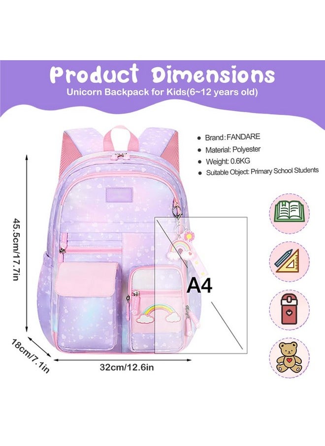 PALAY School Backpacks For Girls Gift Backpack For Kids 6-12 Years Old,Pink