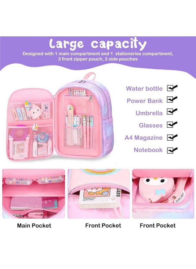 PALAY School Backpacks For Girls Gift Backpack For Kids 6-12 Years Old,Pink