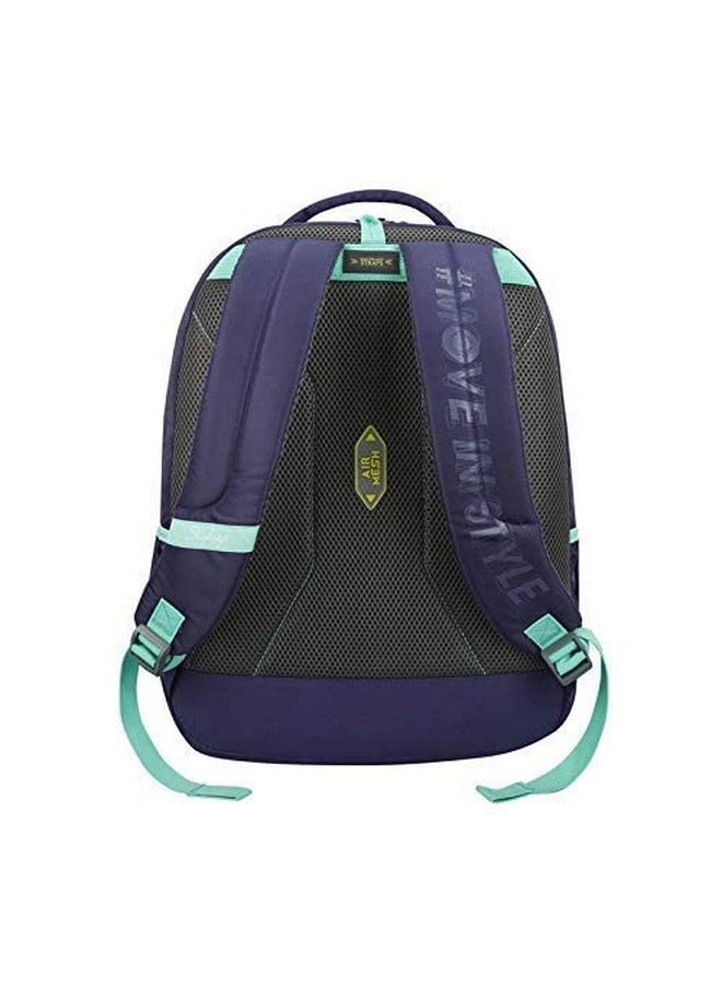 Skybags ASTRO DOUBLE POCKET PURPLE SCHOOL BACKPACK 32L