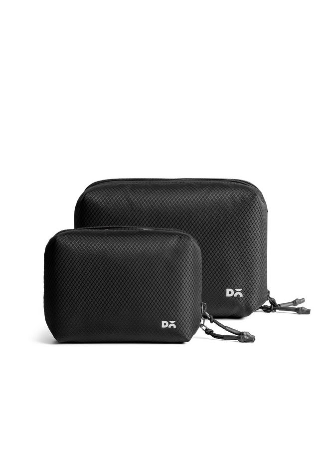DailyObjects Black Ripstop Vault Tech Organiser Combo