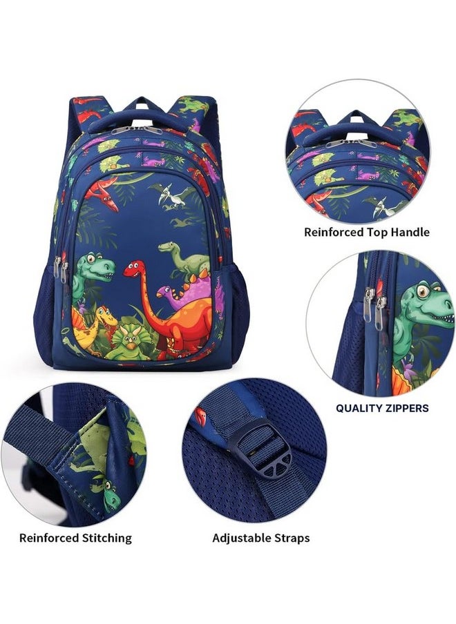 Frantic Waterproof Polyester 26 L School Backpack With Pencil/Staionery Pouch School Bag Class 1 to 8 Daypack Picnic Bag For School Going Boys & Girls(RR_Full_Blue_Jurassic_24_B)